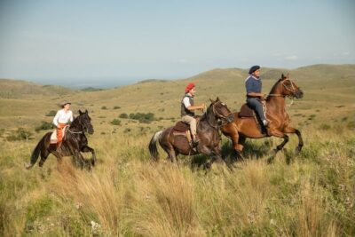 Cantering at Los Potreros