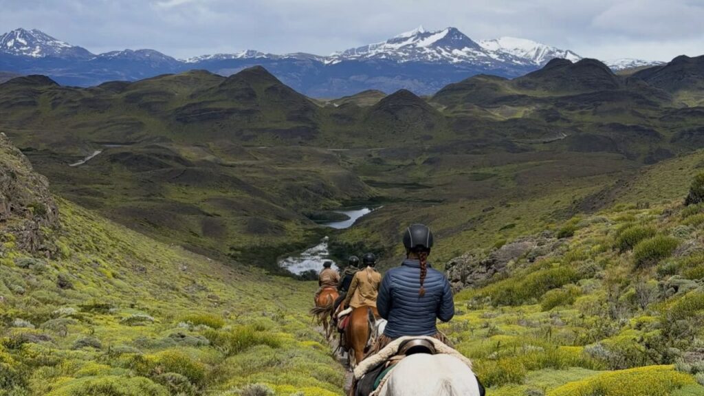 Horse riding n Tierra del Fuego, Patagonia